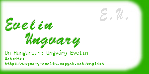 evelin ungvary business card